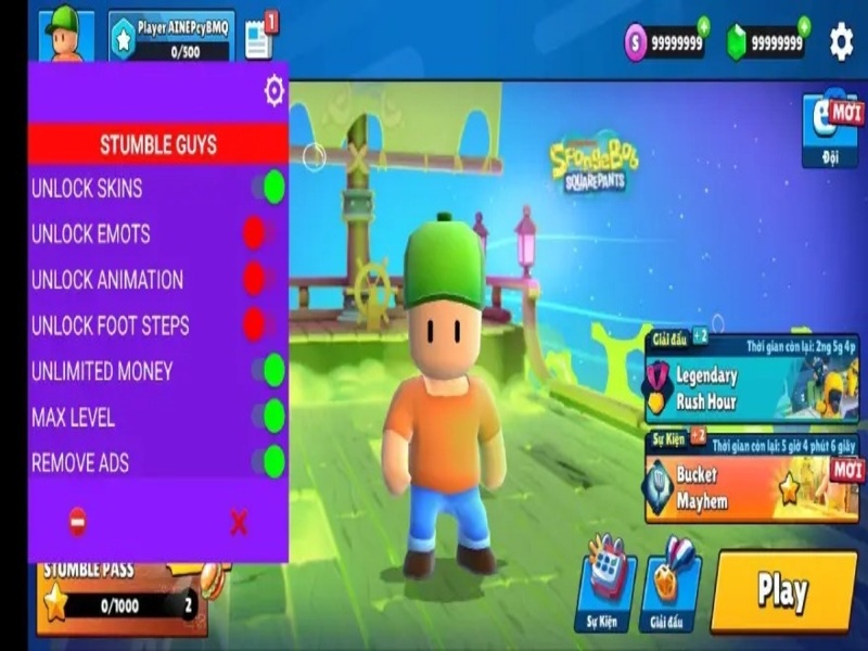 Tải Stumble Guys Mod Hack.Boats (Menu, Skin) V0.97 Mod Menu Đa Năng Trong Stumble Guys Mod Hack.Boats