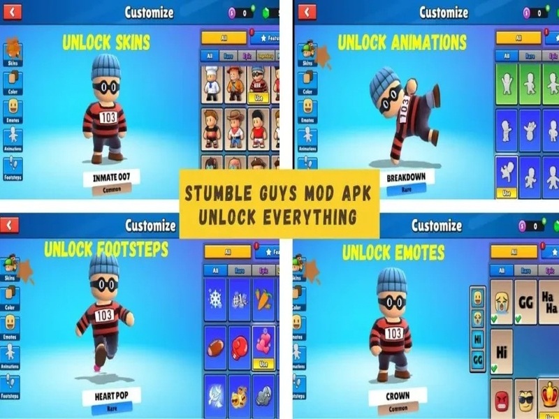 Tải Stumble Guys Mod Hack.Boats (Menu, Skin) V0.97 So Sánh Bản Gốc Và Bản Stumble Guys Mod Hack.Boats