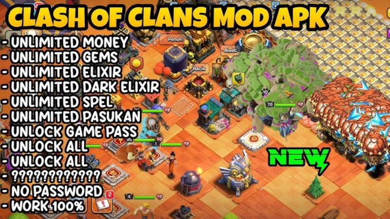 Tải Clash Of Clans Mod APK (Vô Hạn Tiền, Kim Cương, Vô Hạn Lính) V18.0.10 Tính Năng Nổi Bật Của Bản Clash Of Clans Mod APK