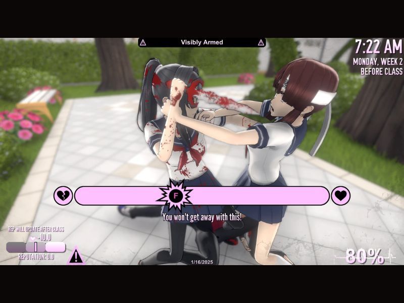 Tải Yandere Simulator APK v2.0 Mới Nhất Cho Android Tự do lựa chọn cách đối phó theo phong cách riêng trong Yandere Simulator APK