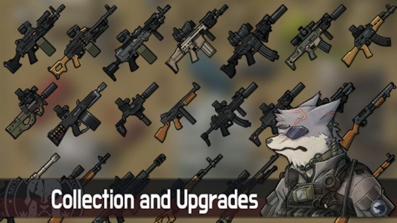 Tải Bad 2 Bad: Apocalypse Mod APK (Menu, Vô Hạn Tiền, Free Shopping) v3.4.1 Kho súng đa dạng trong Bad 2 Bad: Apocalypse Mod