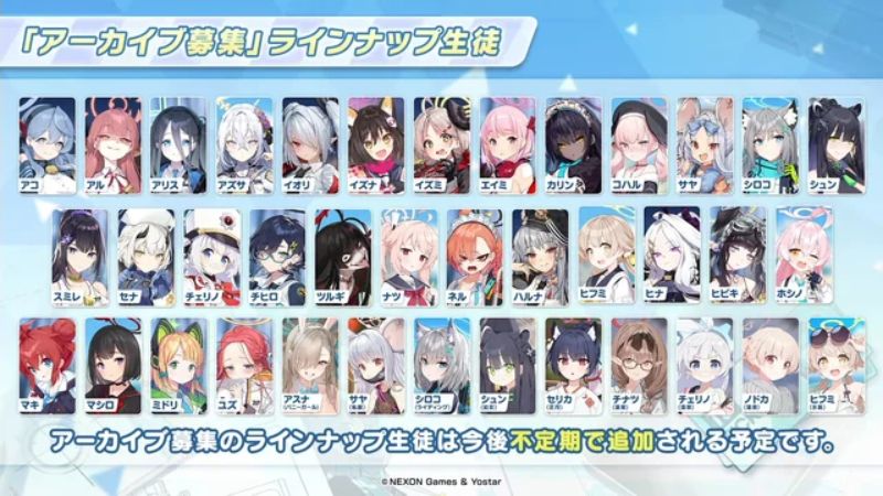 Tải Blue Archive APK v1.85.395772 Mới Nhất Cho Mobile Bộ sưu tập nhân vật Anime phong phú trong Blue Archive APK