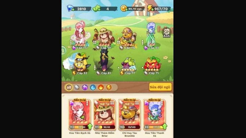 Tải Chiến Tuyến Hướng Dương Hack (Menu, Vô Hạn Tiền, Kim Cương) v1.03 Tự do bố trí đội hình trong Chiến Tuyến Hướng Dương