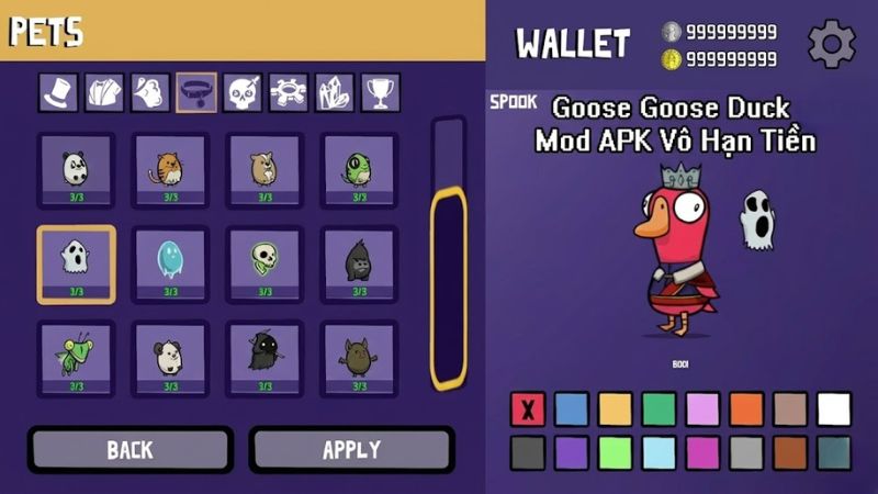 Tải Goose Goose Duck APK (Menu, Vô Hạn Tiền) v4.05.01 Mới Nhất Goose Goose Duck Mod Menu Có Tính Năng Gì?