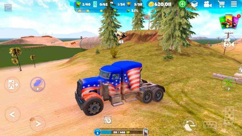 Tải Hack Off The Road (Vô Hạn Tiền, Mở Khóa Xe, VIP) v1.18.1 Thao tác điều khiển xe đơn giản trong Hack Off The Road