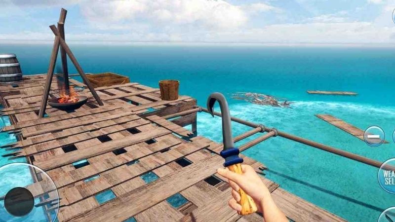 Tải Hack Survival On Raft (Menu, Full Tiền, Mở Khoá Creative Mode) v368 Thu thập mọi thứ để sinh tồn và duy trì sự sống với Hack Survival On Raft