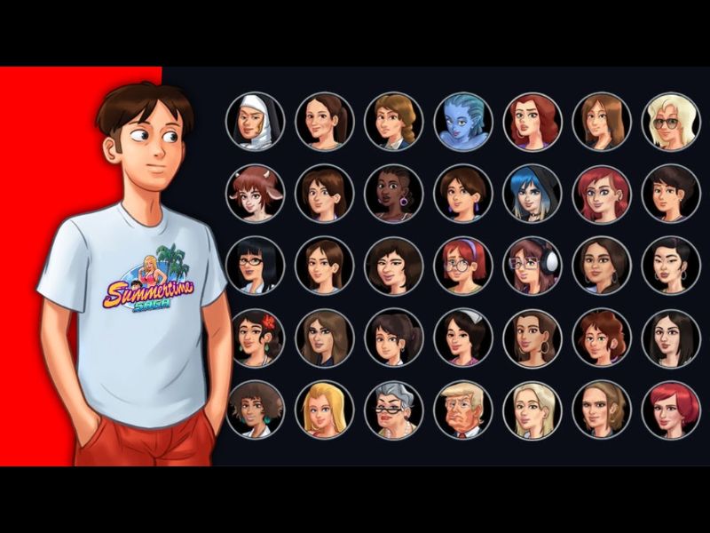 Tải Summertime Saga Mod APK (Việt Hóa) v22.0.0 Cho Android Hệ thống nhân vật phong phú trong Summertime Saga APK