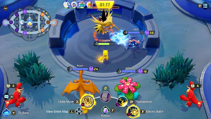 Tải Pokemon Unite APK (Vô Hạn Tiền) Miễn Phí v1.21.1.1 Đồ họa và hiệu ứng sinh động và đẹp mắt trong Pokemon Unite APK