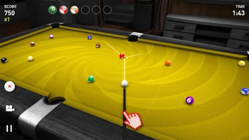 Tải Real Pool 3D APK v3.29 Mới Nhất Cho Mobile 3 Điều khiển khác nhau trong Real Pool 3D APK