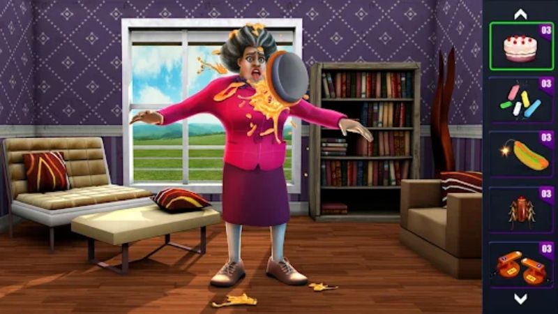 Tải Scary Teacher 3D Hack (Vô Hạn Tiền, Mở Khóa Tất Cả) v9.3 Đồ họa 3D sống động và màu sắc tươi sáng trong Scary Teacher 3D Hack