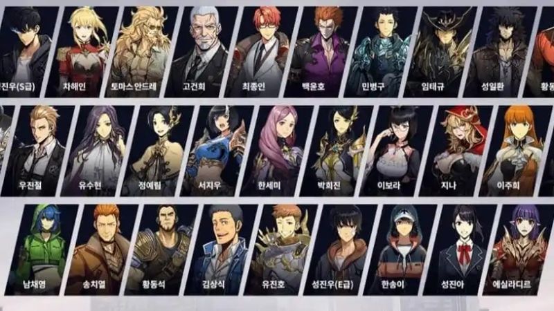Tải Solo Leveling Arise APK v1.3.55 Mới Nhất Cho Mobile Hệ nhân vật đa dạng và phong phú trong Solo Leveling Arise