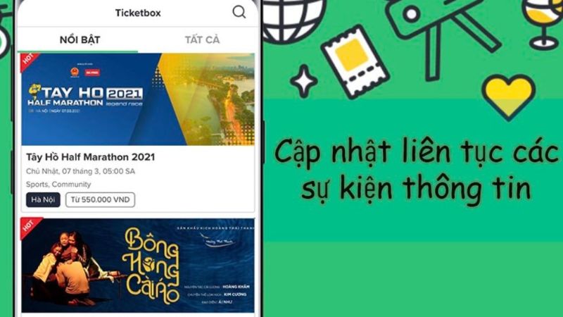 Tải Ticketbox Vietnam APK v3.1.30 Mới Nhất Cho Mobile Nhận thông tin sự kiện hot nhanh chóng trong Ticketbox