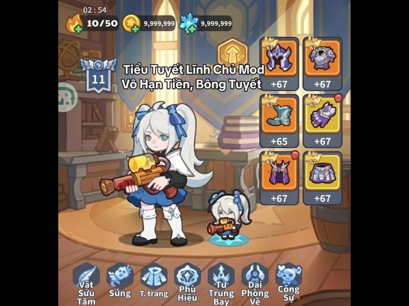 Tải Tiểu Tuyết Lĩnh Chủ Mod APK (Vô Hạn Tiền, Bông Tuyết) v1.53 Vô hạn tiền trong Tiểu Tuyết Lĩnh Chủ Mod