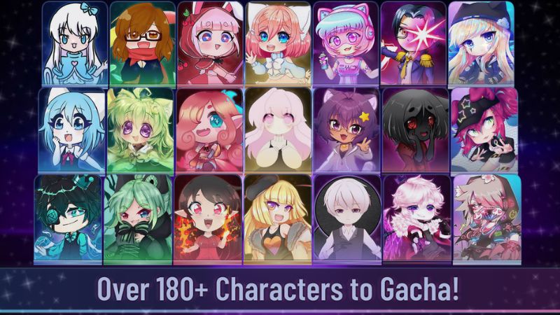 Tải Gacha Club APK v1.1.12 Miễn Phí Cho Android Hơn 180 nhân vật Gacha trong Gacha Club