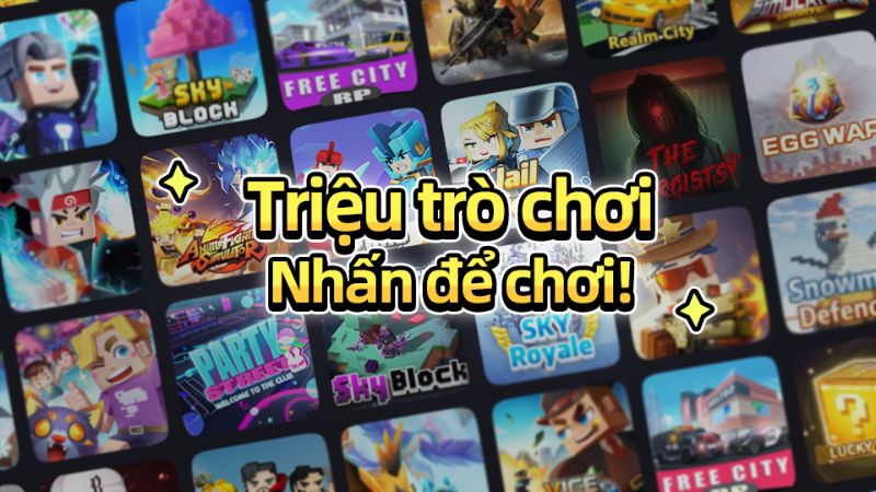 Tải Hack Blockman Go (Vô Hạn Khối Vàng) v3.8.4 Mới Nhất Chuỗi mini game đa dạng trong Hack Blockman Go