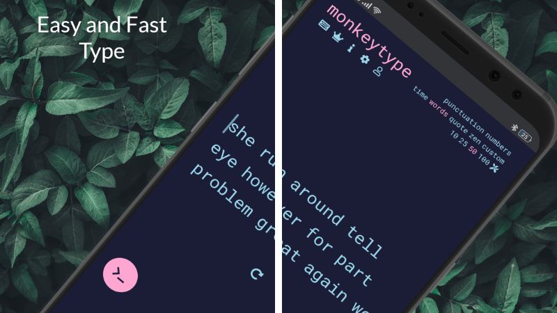 Tải Monkeytype APK v1.0 Mới Nhất Cho Mobile Giao diện tối giản, tập trung cao độ trong Monkeytype APK