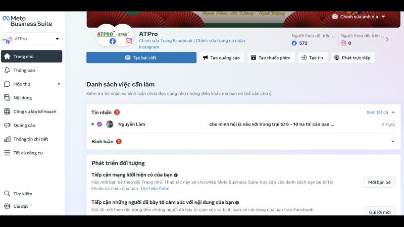 Tải Meta Business Suite APK v534.0.0.54.109 Mới Nhất Giao diện thân thiện và dễ sử dụng trong Meta Business Suite