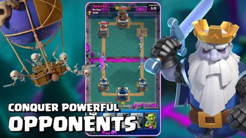 Tải Clash Royale APK v130300033 Mới Nhất Cho Mobile PvP xếp hạng và cộng đồng sôi động trong Clash Royale APK