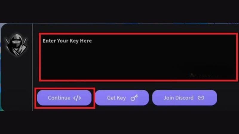 Tải Delta Executor VNG Roblox V2.706 Cho Android Mở Delta X lên và dán Key vào khung “Enter Your Key Here”