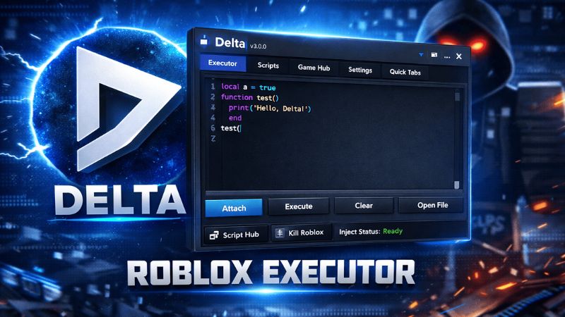 Tải Delta Executor VNG Roblox V2.706 Cho Android Engine thực thi hiệu suất cao trong Delta Executor