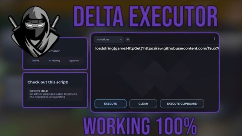 Tải Delta Executor VNG Roblox V2.706 Cho Android Môi trường làm việc không bị gián đoạn trong Delta Executor