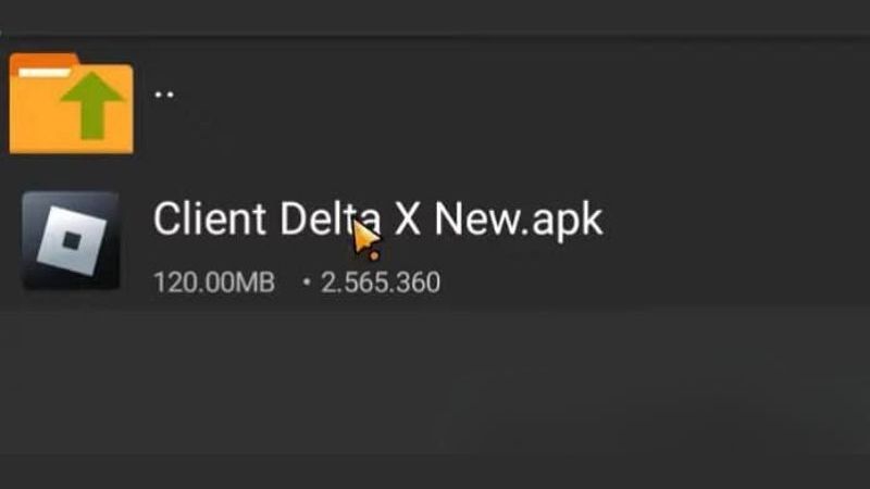Tải Delta Executor VNG Roblox V2.706 Cho Android Nhấn giữ file Delta X