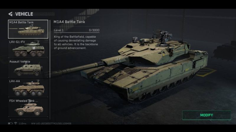 Tải Delta Force APK v1.202.37110.3901 Mới Nhất Cho Android Hệ thống vũ khí và phương tiện phong phú trong Delta Force