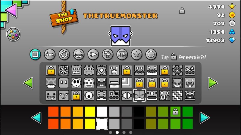 Tải Geometry Dash Meltdown APK v2.2.147 Cho Android Mở khóa các biểu tượng và màu sắc Meltdown độc đáo trong Geometry Dash Meltdown