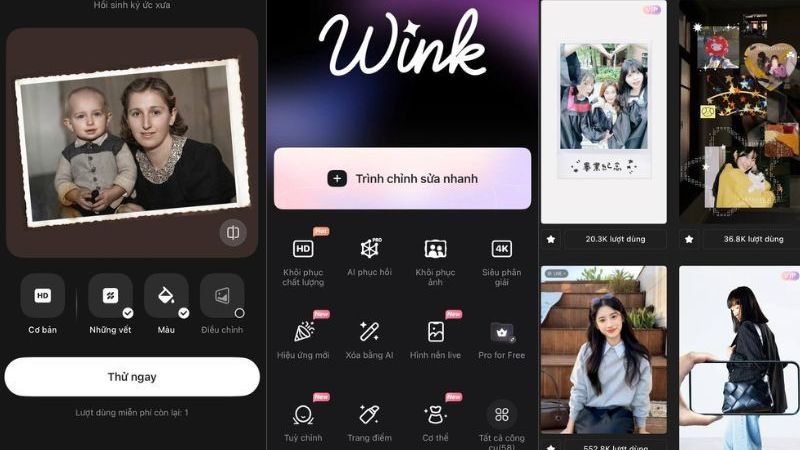 Tải Wink APK v3.0.5 Mới Nhất Cho Mobile Hiệu ứng và bộ lọc đa dạng trong Wink