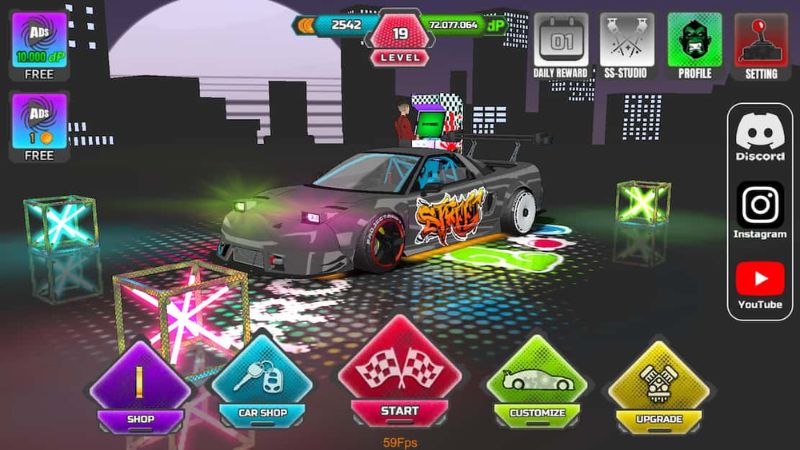 Tải Hack Project Drift 2.0 (MOD Menu, Full Tiền, Mở Khóa) v154 Tùy Chỉnh Và Nâng Cấp Xe Chuyên Sâu Theo Phong Cách Riêng Trong Hack Project Drift 2.0