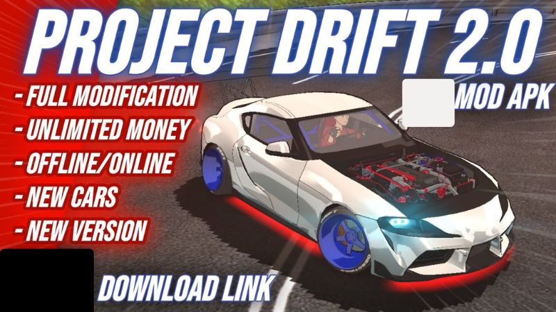 Tải Hack Project Drift 2.0 (MOD Menu, Full Tiền, Mở Khóa) v154 Khám Phá Những Đặc Quyền Tối Thượng Từ Hack Project Drift 2.0