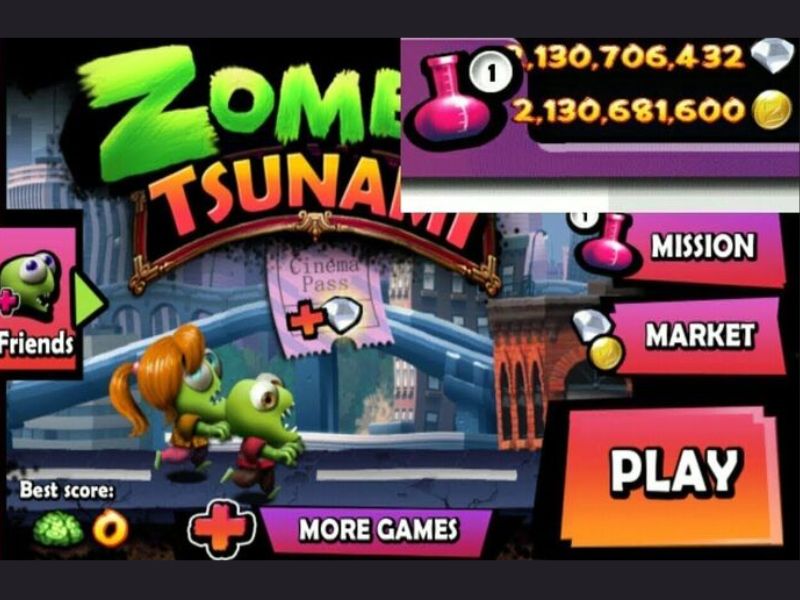 Tải Hack Zombie Tsunami Full Tất Cả (Vô Hạn Tiền, Kim Cương) v4.7.2 Kho Đặc Quyền Bản Hack Zombie Tsunami Full Tất Cả